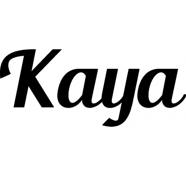 Kaya - Schriftzug aus Birke-Sperrholz