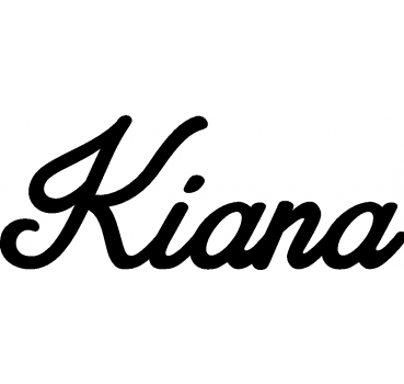 Kiana - Schriftzug aus Birke-Sperrholz