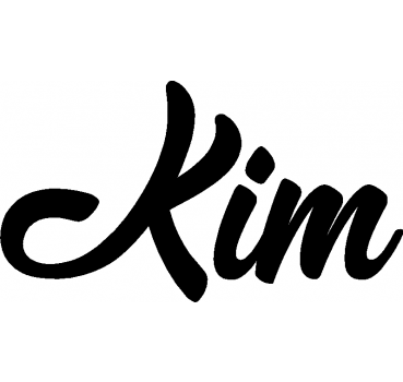 Kim - Schriftzug aus Birke-Sperrholz