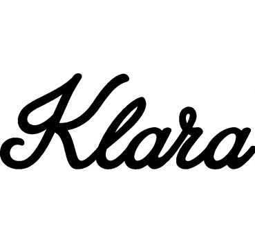 Klara - Schriftzug aus Birke-Sperrholz