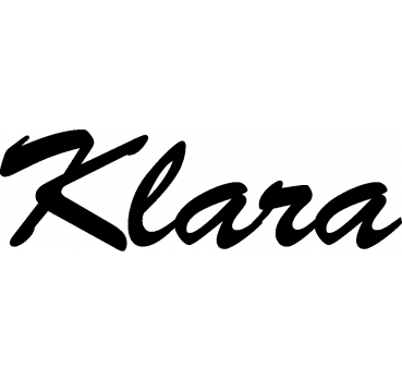 Klara - Schriftzug aus Birke-Sperrholz