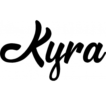 Kyra - Schriftzug aus Birke-Sperrholz