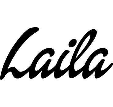 Laila - Schriftzug aus Birke-Sperrholz