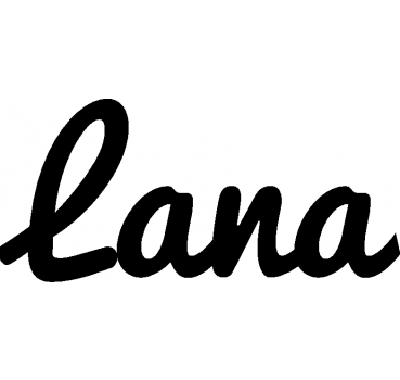 Lana - Schriftzug aus Birke-Sperrholz