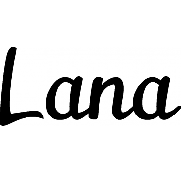 Lana - Schriftzug aus Birke-Sperrholz