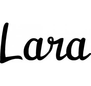 Lara - Schriftzug aus Birke-Sperrholz