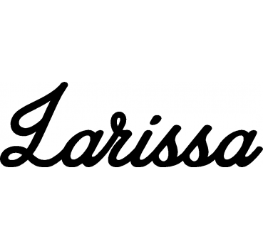 Larissa - Schriftzug aus Birke-Sperrholz