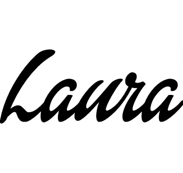 Laura - Schriftzug aus Birke-Sperrholz