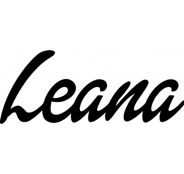 Leana - Schriftzug aus Birke-Sperrholz