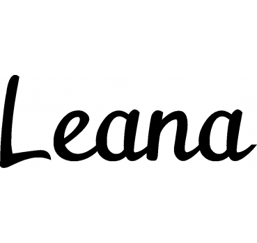 Leana - Schriftzug aus Birke-Sperrholz