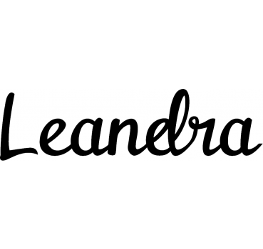 Leandra - Schriftzug aus Birke-Sperrholz