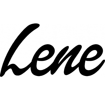 Lene - Schriftzug aus Birke-Sperrholz