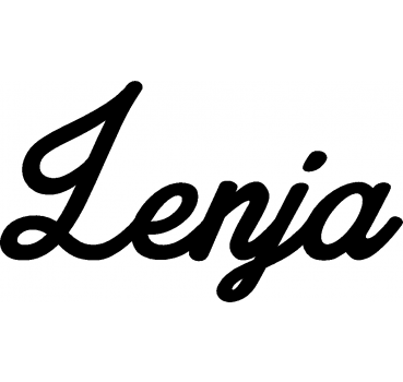 Lenja - Schriftzug aus Birke-Sperrholz