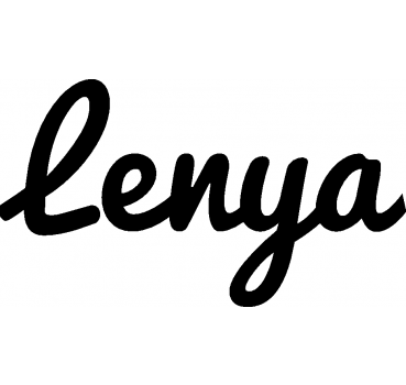 Lenya - Schriftzug aus Birke-Sperrholz