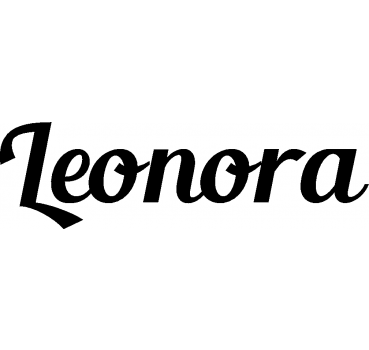 Leonora - Schriftzug aus Birke-Sperrholz