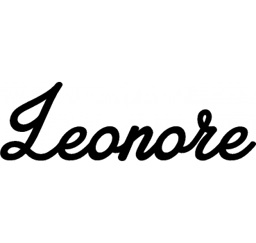 Leonore - Schriftzug aus Birke-Sperrholz