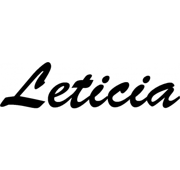 Leticia - Schriftzug aus Birke-Sperrholz