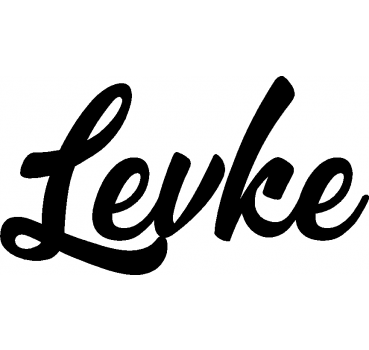 Levke - Schriftzug aus Birke-Sperrholz