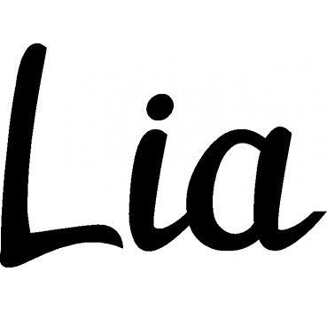 Lia - Schriftzug aus Birke-Sperrholz