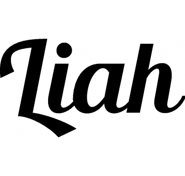 Liah - Schriftzug aus Birke-Sperrholz