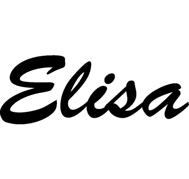 Elisa - Schriftzug aus Buchenholz