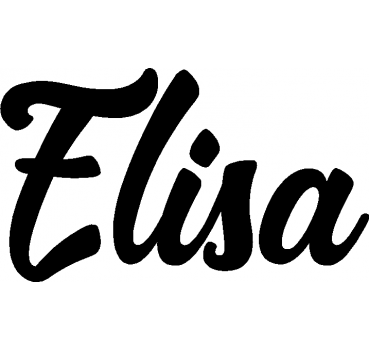 Elisa - Schriftzug aus Buchenholz