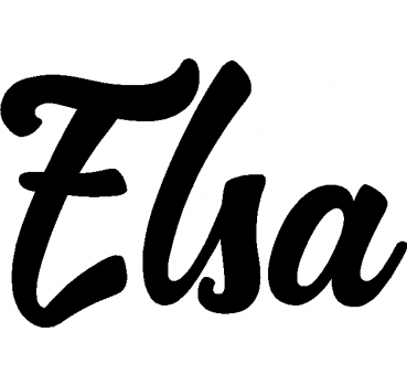 Elsa - Schriftzug aus Buchenholz