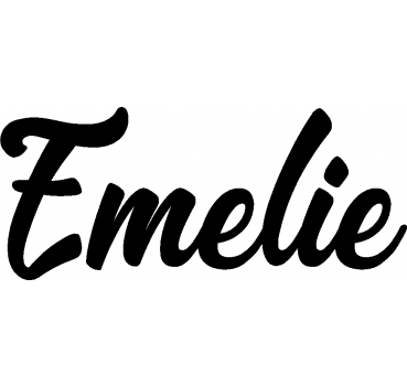 Emelie - Schriftzug aus Buchenholz