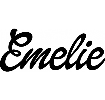 Emelie - Schriftzug aus Buchenholz