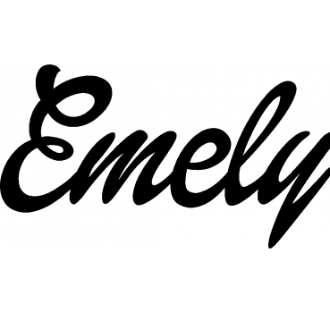 Emely - Schriftzug aus Buchenholz