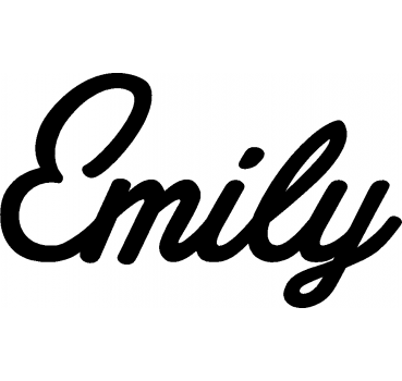 Emily - Schriftzug aus Buchenholz