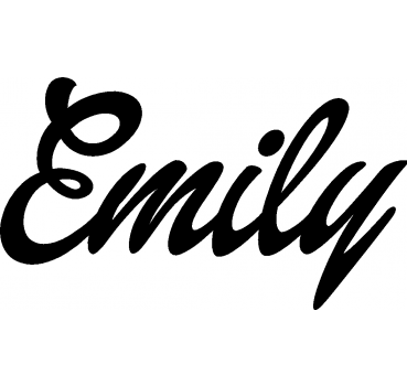 Emily - Schriftzug aus Buchenholz