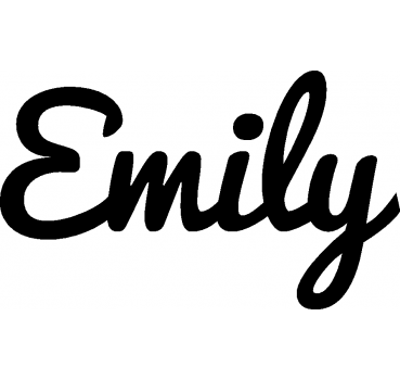 Emily - Schriftzug aus Buchenholz