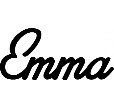 Emma - Schriftzug aus Buchenholz