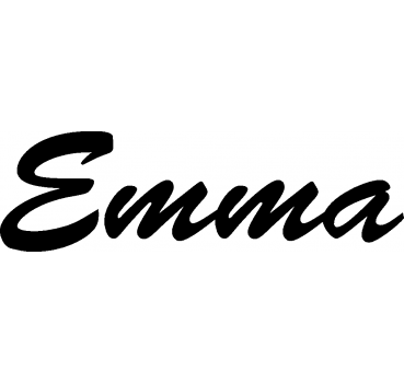 Emma - Schriftzug aus Buchenholz