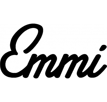 Emmi - Schriftzug aus Buchenholz