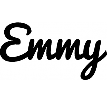 Emmy - Schriftzug aus Buchenholz