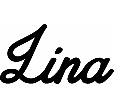 Lina - Schriftzug aus Buchenholz