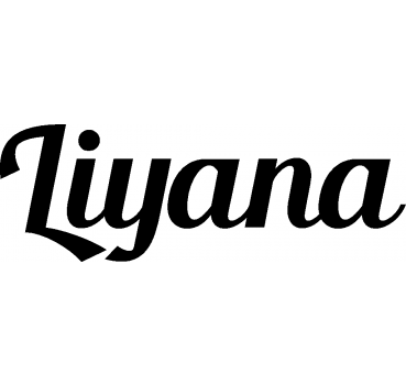 Liyana - Schriftzug aus Buchenholz