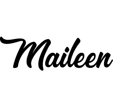 Maileen - Schriftzug aus Buchenholz