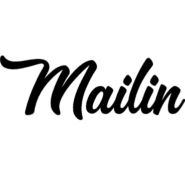 Mailin - Schriftzug aus Buchenholz