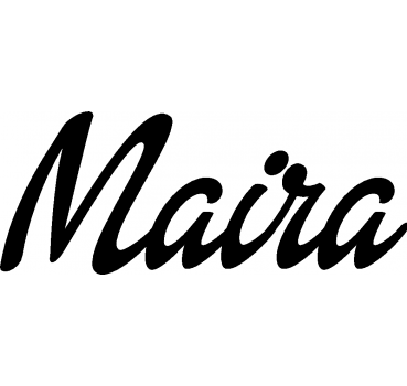Maira - Schriftzug aus Buchenholz