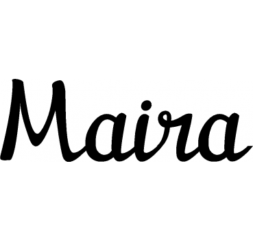 Maira - Schriftzug aus Buchenholz