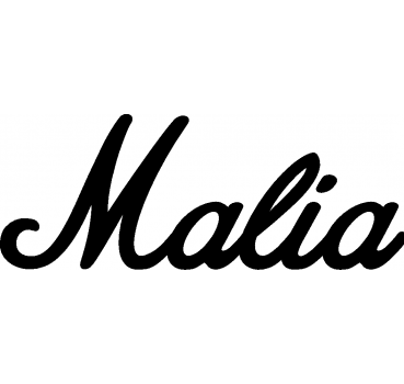 Malia - Schriftzug aus Buchenholz