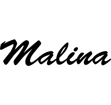 Malina - Schriftzug aus Buchenholz