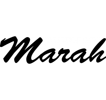Marah - Schriftzug aus Buchenholz