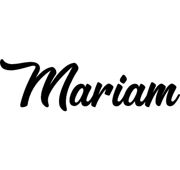 Mariam - Schriftzug aus Buchenholz