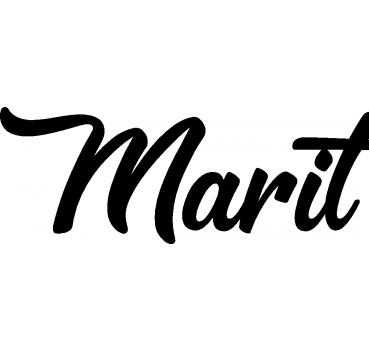 Marit - Schriftzug aus Buchenholz