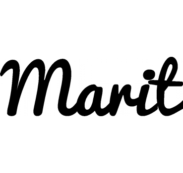 Marit - Schriftzug aus Buchenholz