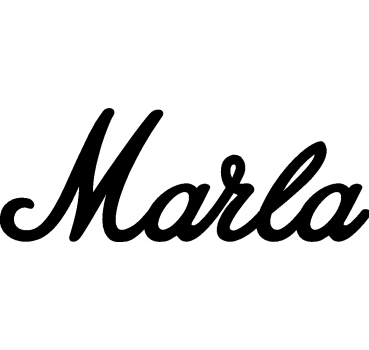 Marla - Schriftzug aus Buchenholz